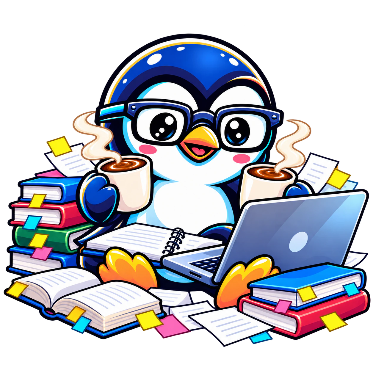 8–10h work, 3–4 coffees
