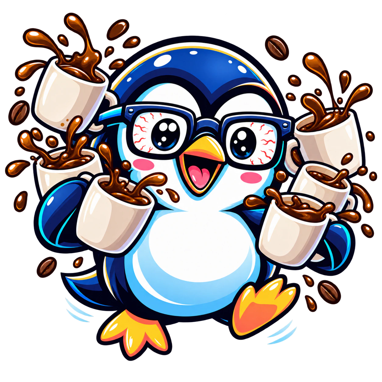 0h work, 11+ coffees