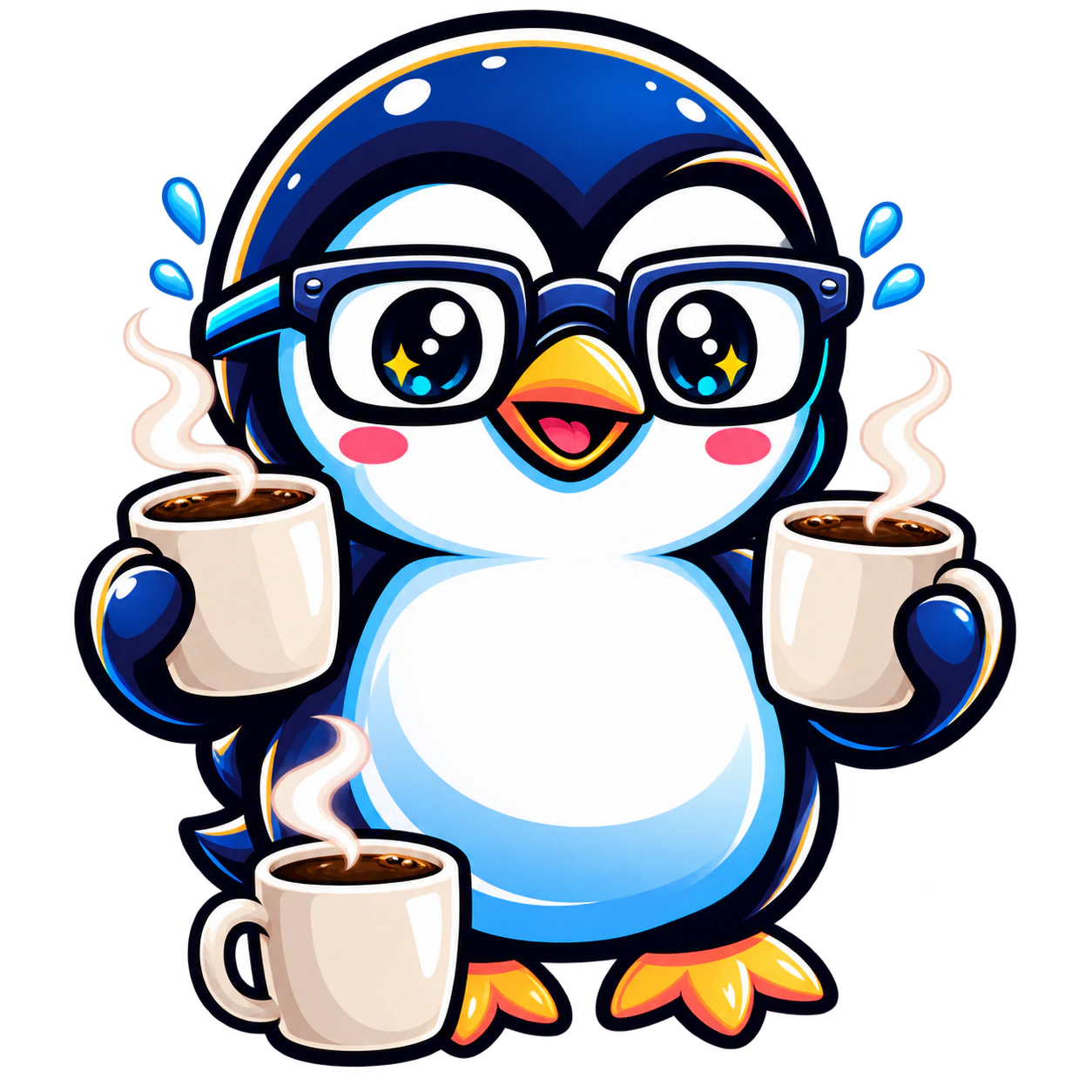 0h work, 5–7 coffees