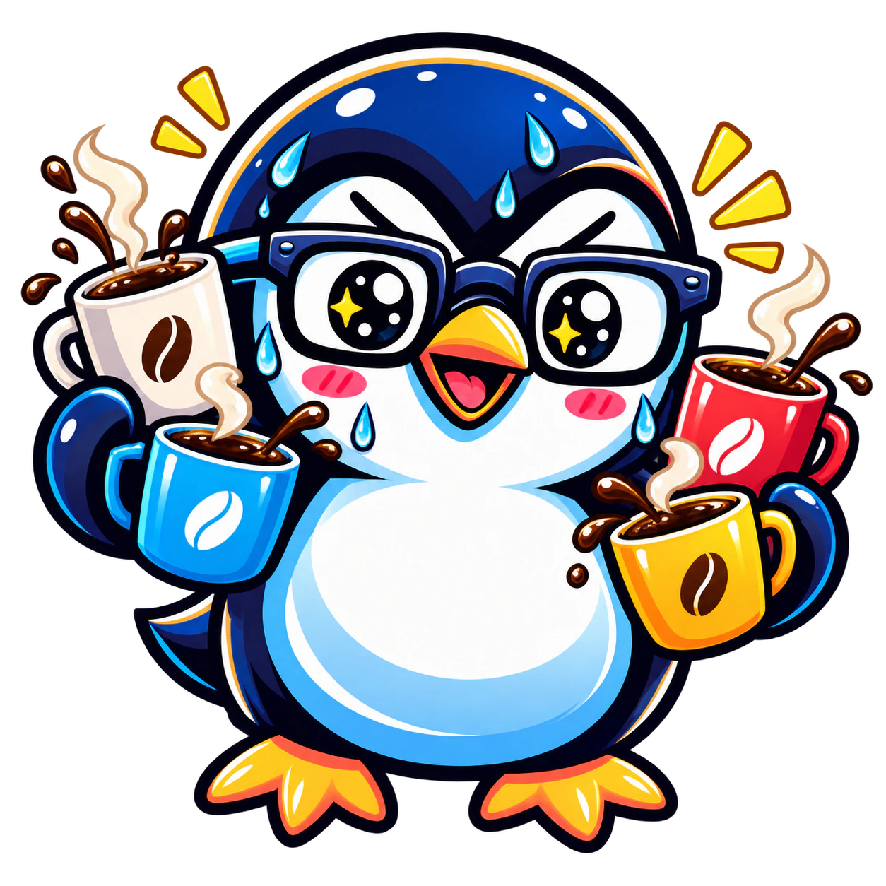 0h work, 8–10 coffees